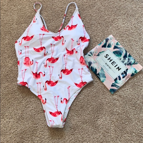 shein flamingo swimsuit